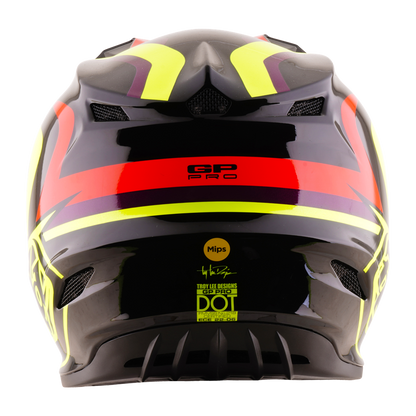 YOUTH GP PRO HELMET SLIDES BLACK / YELLOW