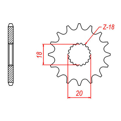 XAM Sprocket Kit Suzuki GN125 - 428AO 13/50