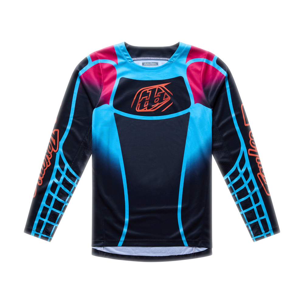 Youth Gp Pro Jersey Framework Black / Cyan