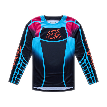 Youth Gp Pro Jersey Framework Black / Cyan