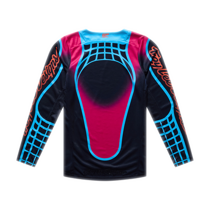 Youth Gp Pro Jersey Framework Black / Cyan