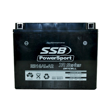 MOTORCYCLE AND POWERSPORTS BATTERY (YB16AL-A2) AGM 12V 16AH 270CCA BY SSB HIGH PERFORMANCE
