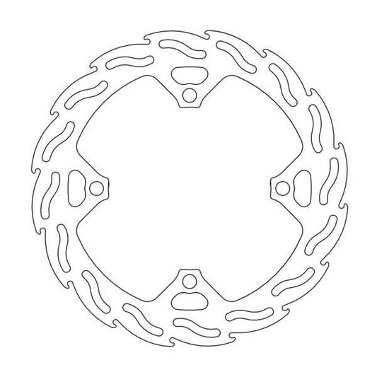BRAKE DISC REAR MOTO MASTER FLAME 240MM SUZUKI RMZ250 07-24 RMZ450 05-ON RMX450 10-19