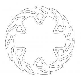 BRAKE DISC REAR MOTO MASTER FLAME 245MM YAMAHA