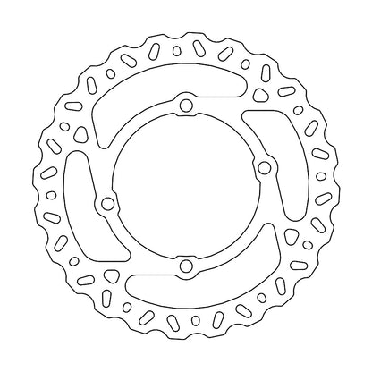 BRAKE DISC REAR & FRONT MOTO MASTER FLAME GAS GAS HUSQVARNA KTM 160MM