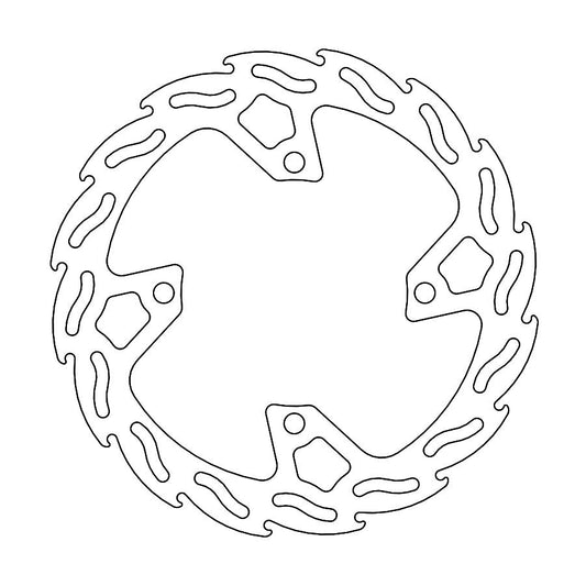 BRAKE DISC REAR MOTO MASTER FLAME 250MM KAWASAKI KX250F 20-20 KX450F 19-ON