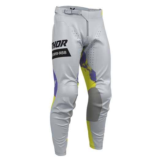 THOR MX PANT LAUNCHMODE FUTURA GRAY/ACID