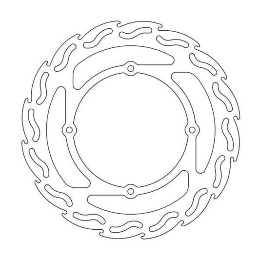 BRAKE DISC FRONT MOTO MASTER FLAME 240MM HONDA
