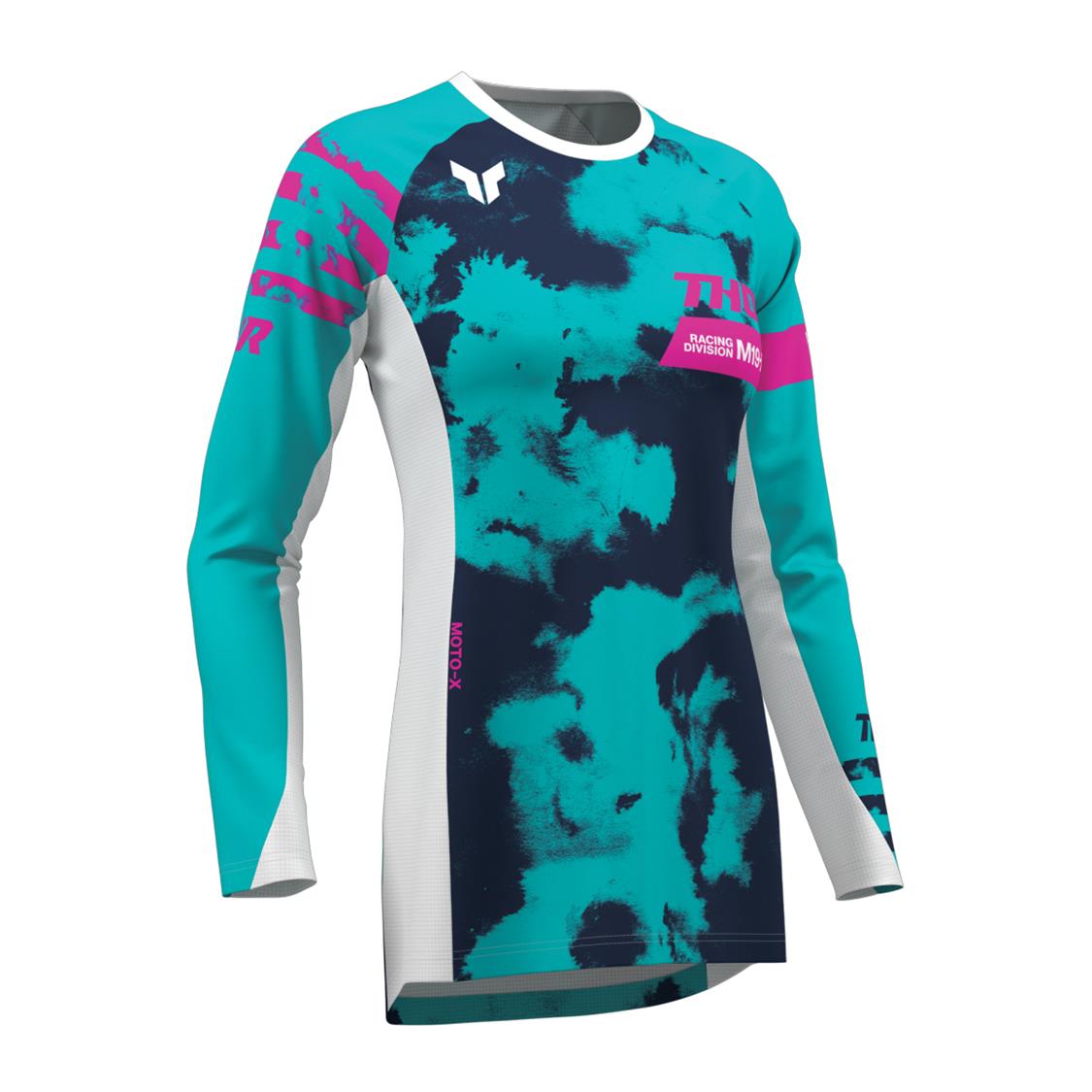 THOR JERSEY WOMEN LAUNCHMODE BLEACH WHITE/AQA
