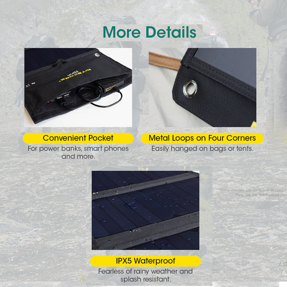 NITECORE FOLDABLE SOLAR PANEL | 30W