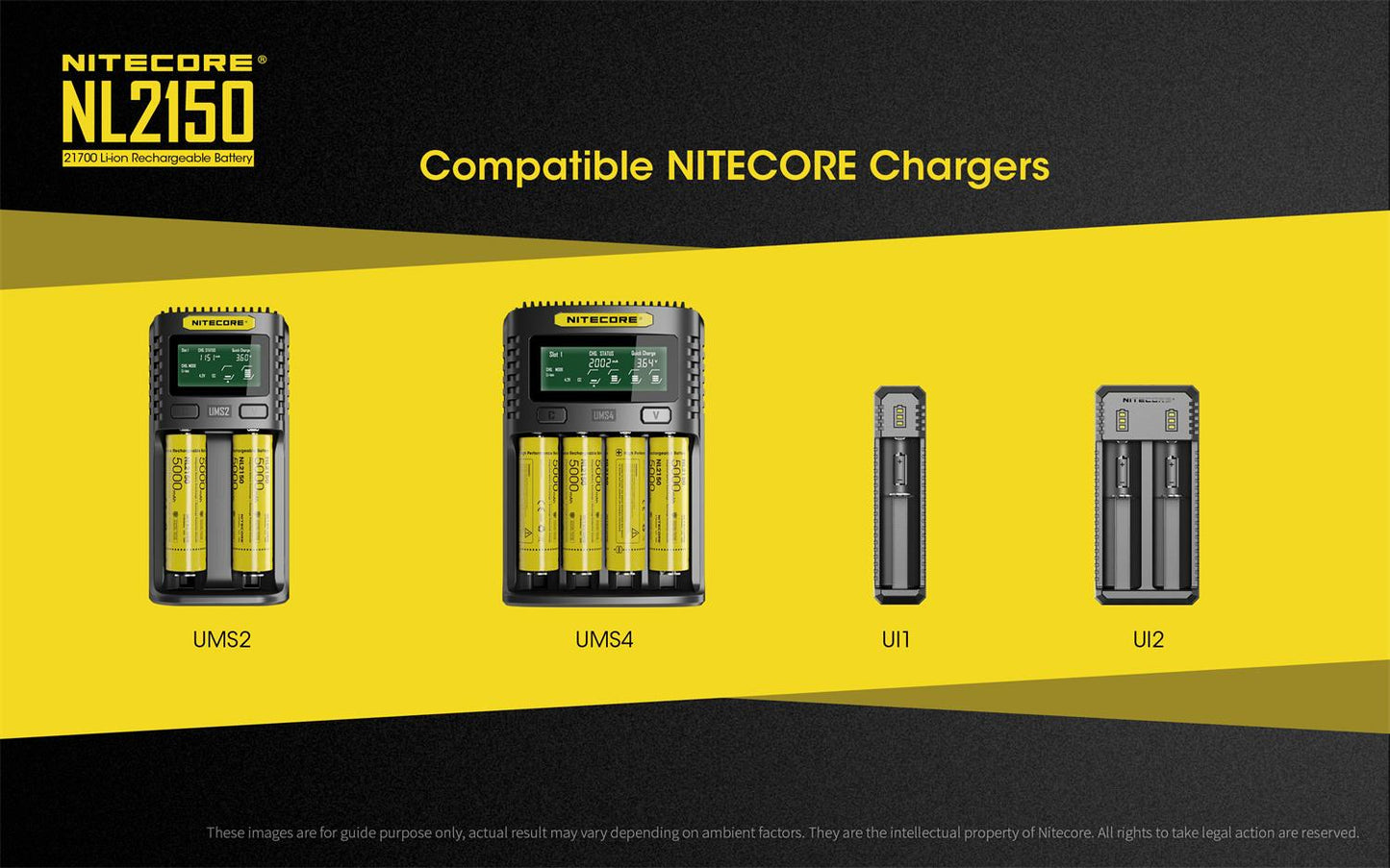 NITECORE 5000MAH RECHARGEABLE 21700 LI-ION BATTERY