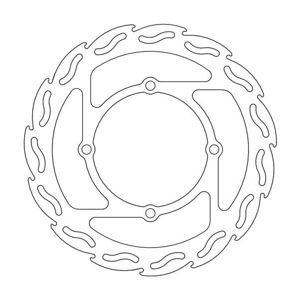 BRAKE DISC FRONT MOTO MASTER FLAME 250MM KAWASAKI KX125 KX250 KX250F KX450F KLX450R