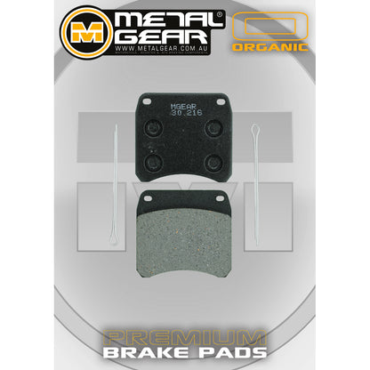 METAL GEAR BRAKE PADS - ORGANIC
