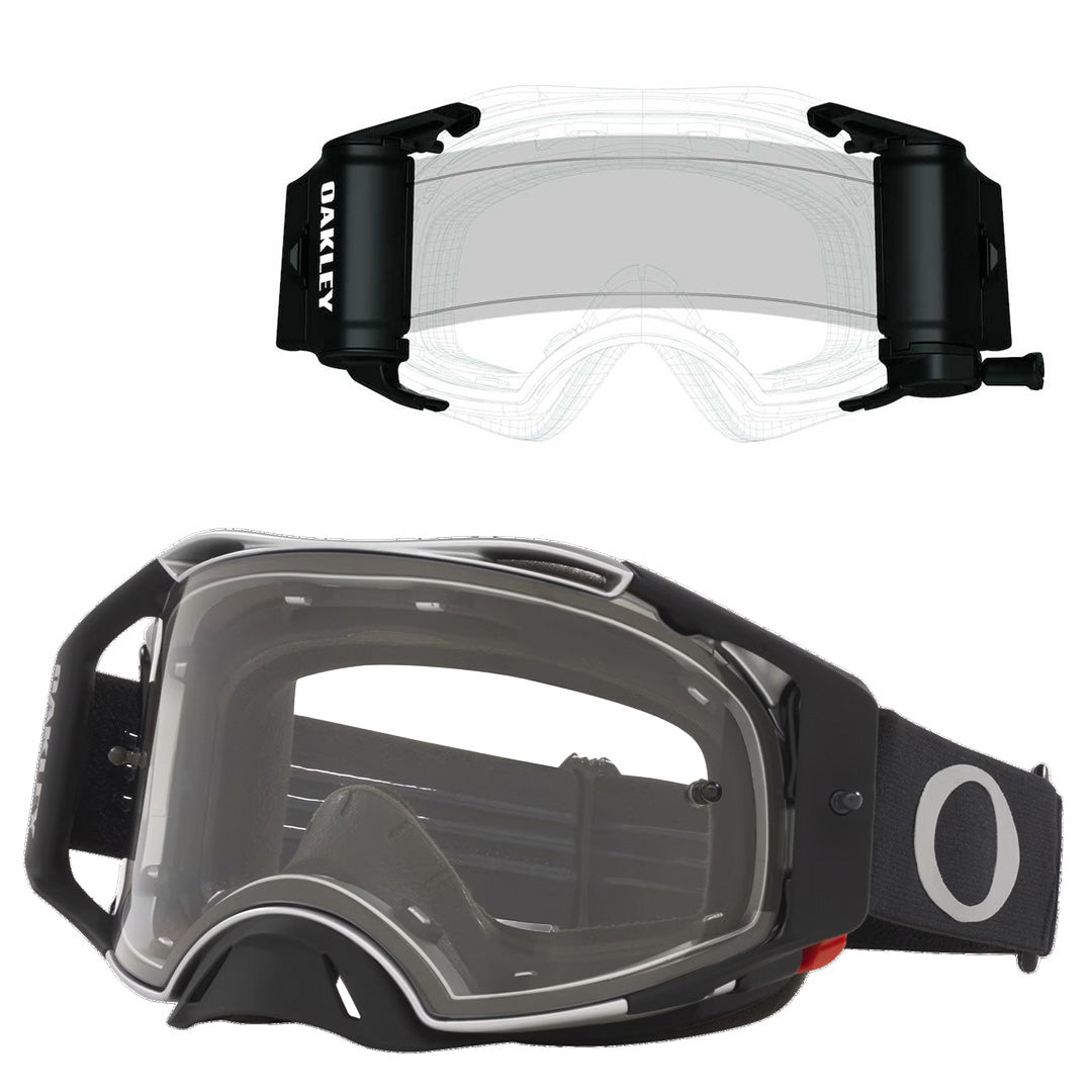 Oakley Airbrake MX Goggle & BRO Roll-Off Kit