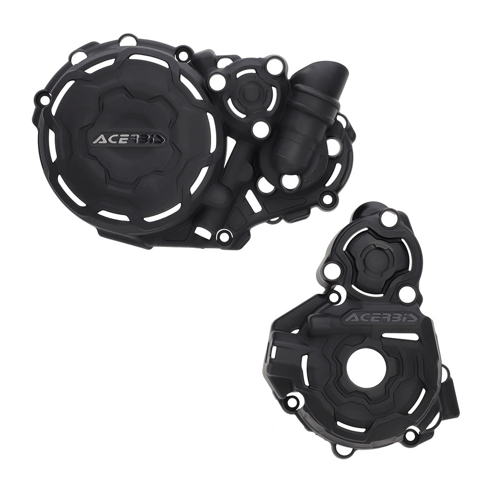 X-Power Engine Case Cover Kit Black Suzuki DR-Z4S