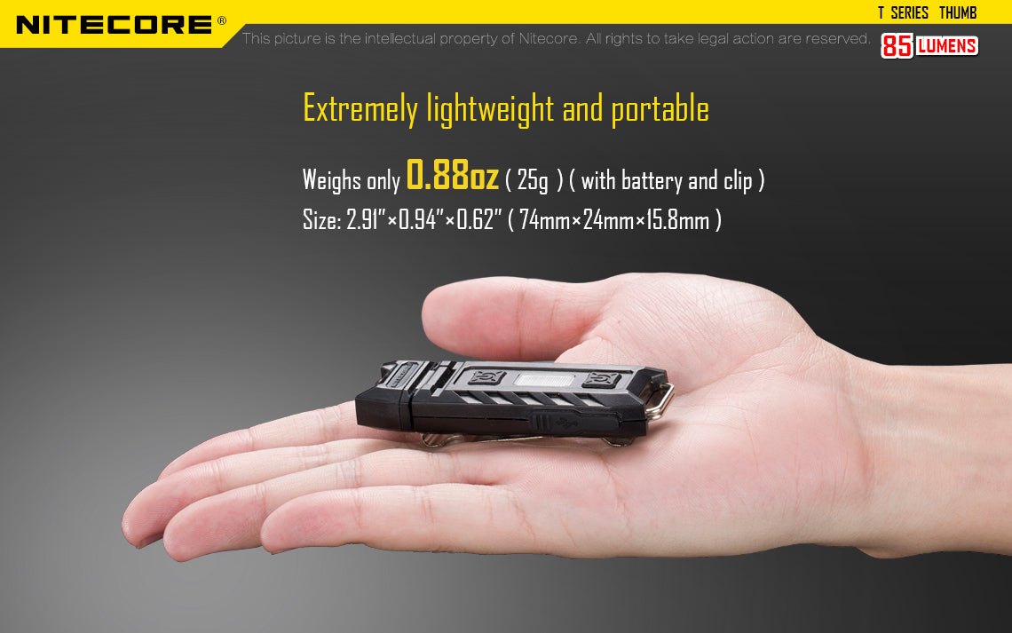 NITECORE RECHARGEABLE LED KEY-CHAIN FLASHLIGHT