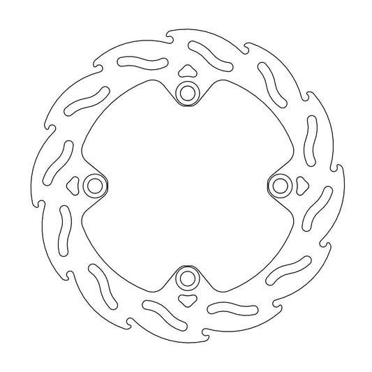 BRAKE DISC REAR MOTO MASTER FLAME 220MM SHERCO TM RACING