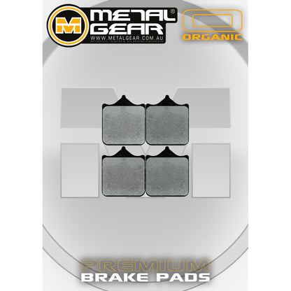 BRAKE PADS FRONT METAL GEAR ORGANIC
