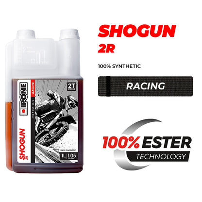 IPONE SHOGUN 2R 100% Synthetic 2T Oil - Black Belt in Racing