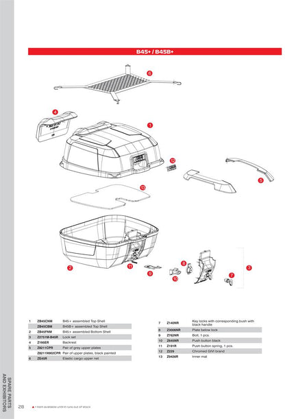 B45+ parts diagram