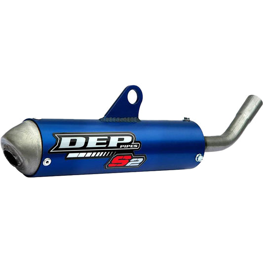SILENCER DEP SHORTY GAS GAS MC125 24-ON HUSQVARNA TC125 23-ON KTM 125SX 23-ON 125XC 24-ON BLUE
