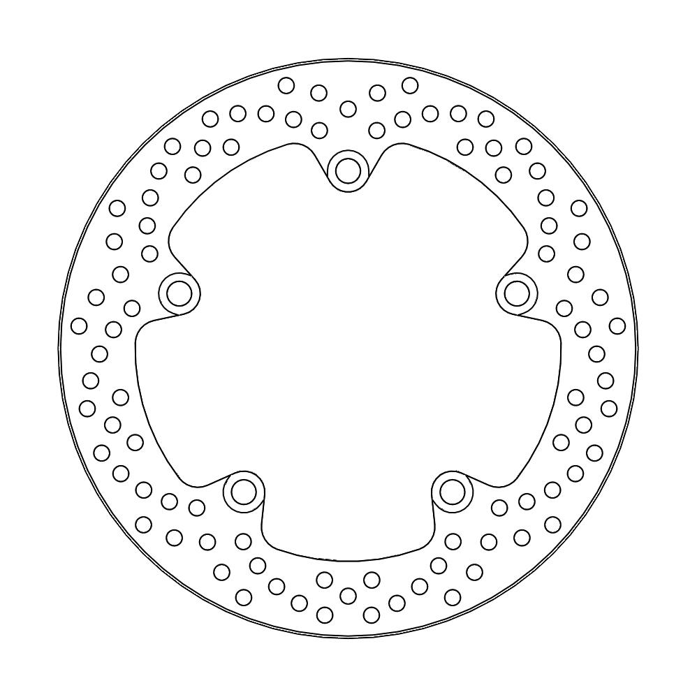 BRAKE DISC REAR MOTO MASTER HALO 245MM YAMAHA MT07 MT09 TRACER 7 TRACER 900 XSR700 XSR900 XT700Z