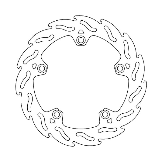 BRAKE DISC REAR MOTO MASTER FLAME 256MM HONDA CRF1100L AFRICA TWIN 20-21