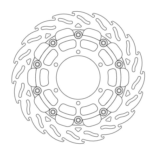 BRAKE DISC FRONT MOTO MASTER FLAME 310MM GSXR1000 09-16 GSXR600 09-21 GSXR750 08-20