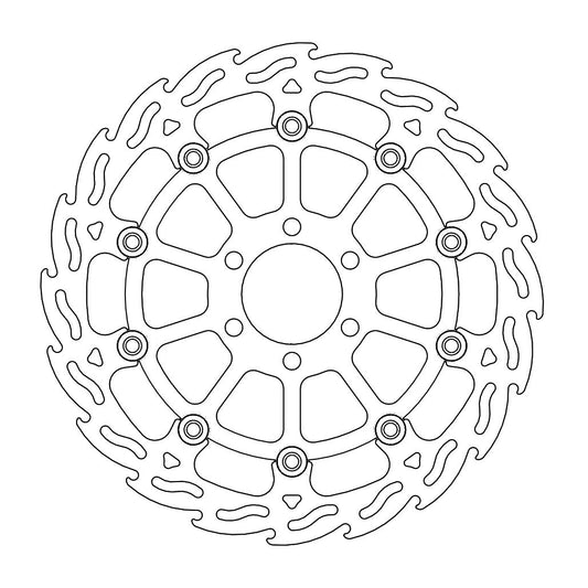 BRAKE DISC FRONT MOTO MASTER FLAME FLOATING 300MM KTM DUKE RC