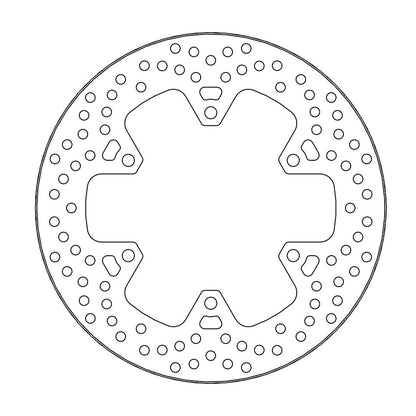 BRAKE DISC REAR MOTO MASTER HALO FIXED DISC 245MM
