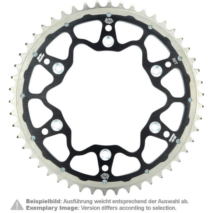 SPROCKET REAR MOTO MASTER FUSION DUAL RING 52T BLACK KAWASAKI KDX KLX KX SUZUKI RMZ