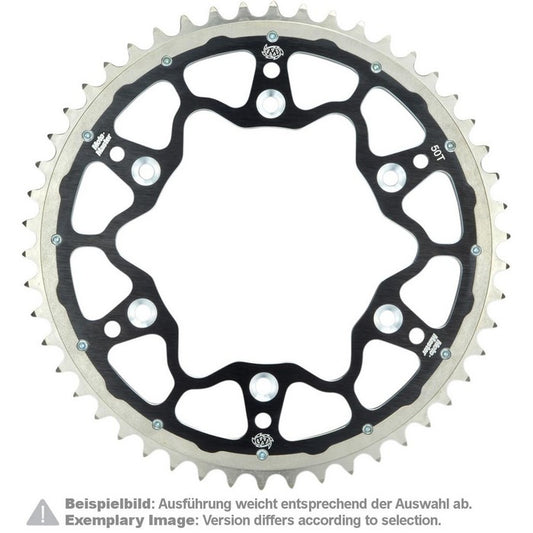SPROCKET REAR MOTO MASTER FUSION DUAL RING 52T BLACK KAWASAKI KDX KLX KX SUZUKI RMZ